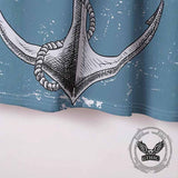 Casual Anchor Graphic Print Short Sleeve Polo Shirt