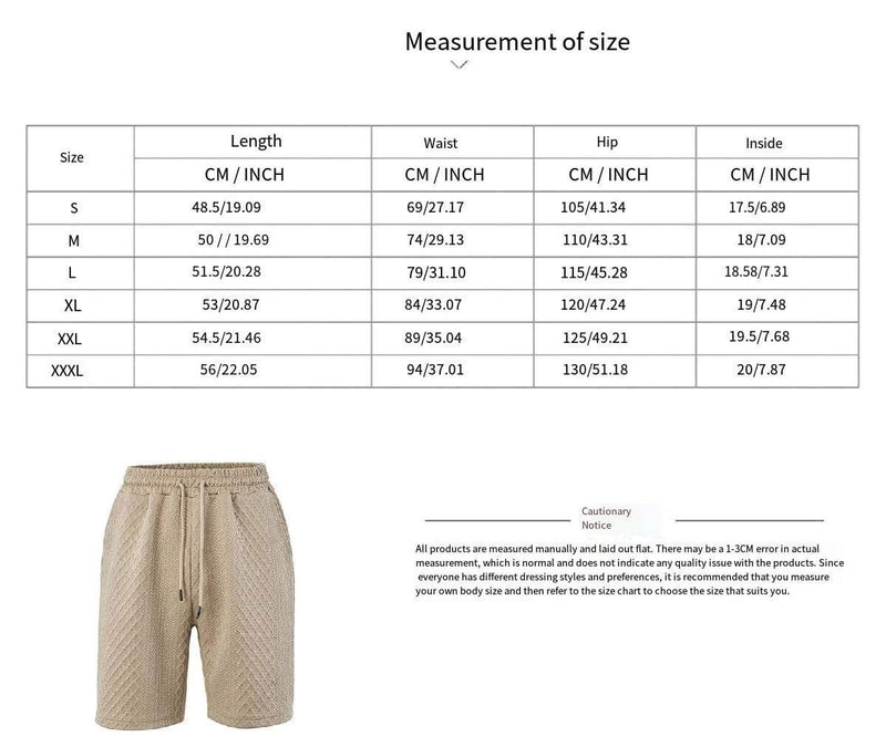 Casual Breathable Jacquard Polo Shirt Shorts Set
