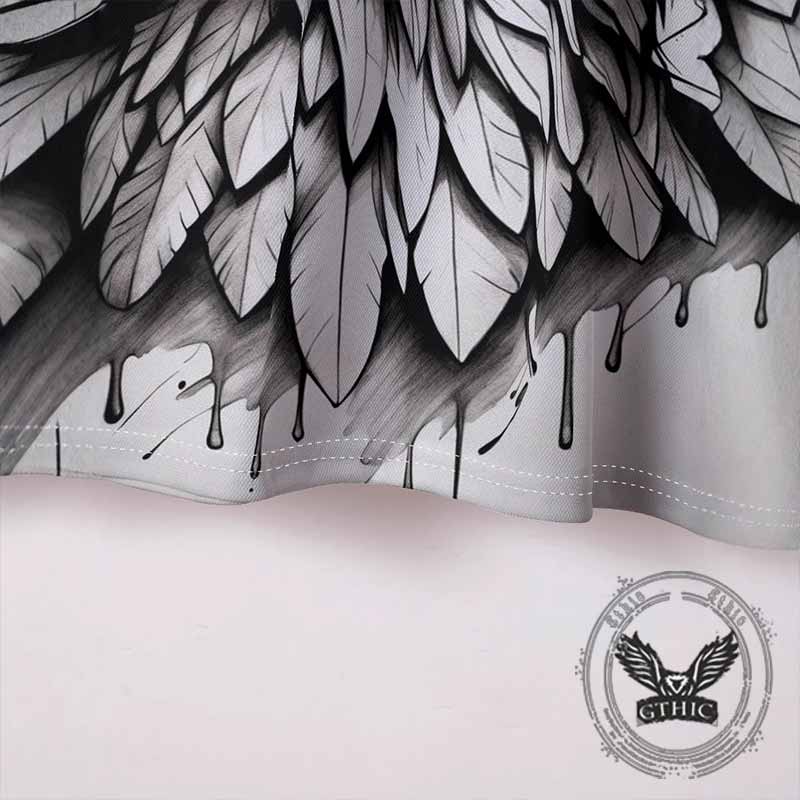 Casual Eagle Print Short Sleeve Polo shirt