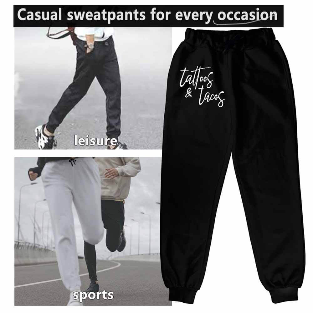 Tattoos And Tacos Casual Elastic Drawstring Pants