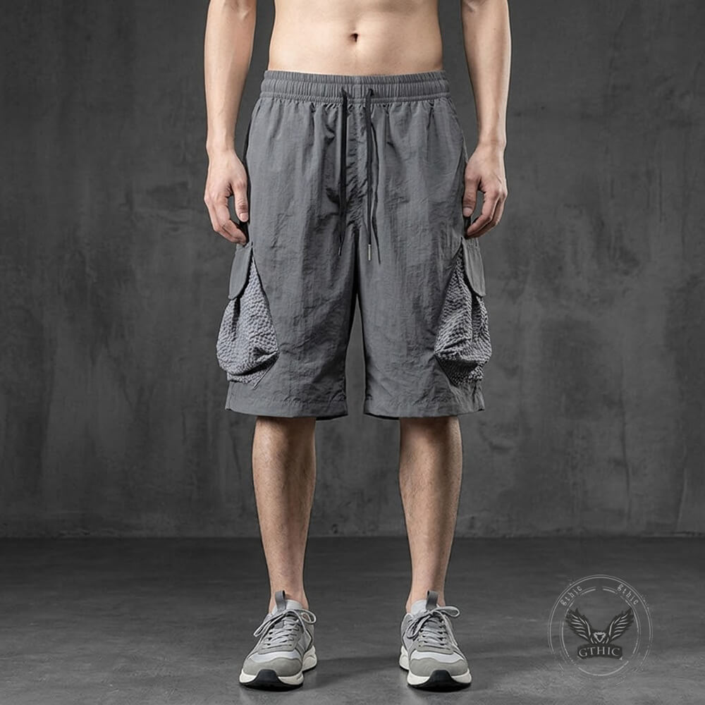 Casual Quick-Dry Multi-Pocket Sports Shorts | Gthic.com