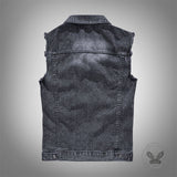 Gilet tête de mort en coton brodé imprimé