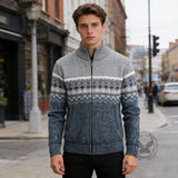 Casual Slim-Fit Turtleneck Knit Sweater Cardigan | Gthic.com