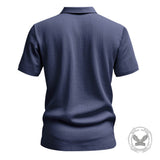 Casual Solid Color Loose Breathable Collared Polo Shirt