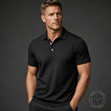 Casual Solid Color Loose Breathable Collared Polo Shirt | Gthic.com