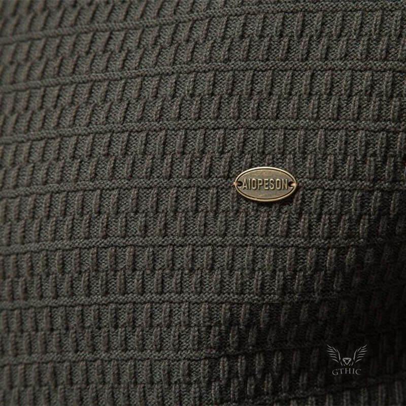 Casual Solid Color Stand Collar Knitted Cardigan