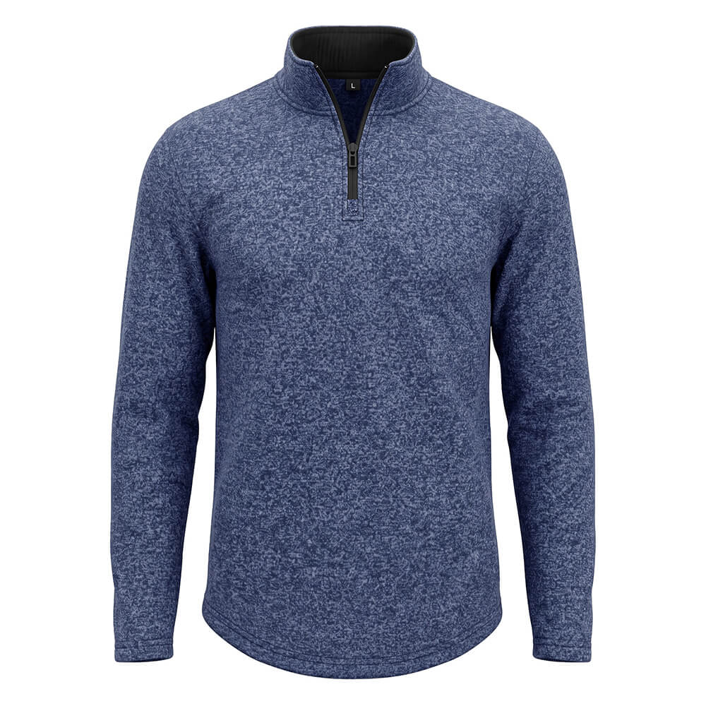 Casual Stand-Collar Stretch Knit Pullover Top