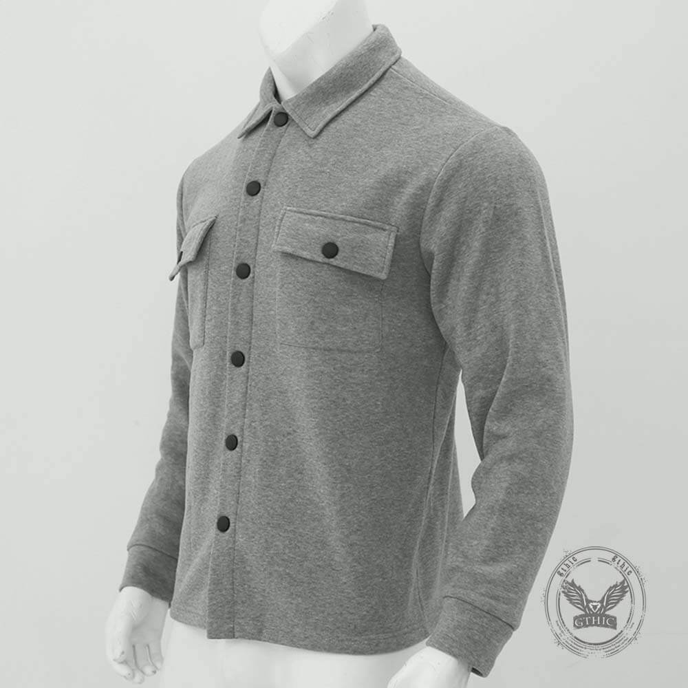 Casual Stylish Slim-Fit Collared Button Jacket Top