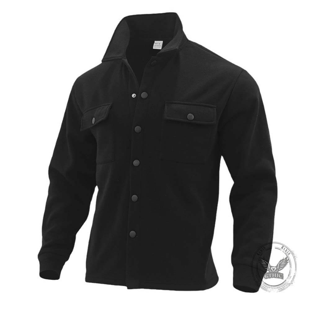 Casual Stylish Slim-Fit Collared Button Jacket Top