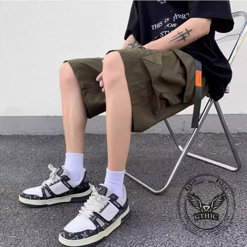Casual Thin Breathable Multi-Pocket Cargo Shorts | Gthic.com