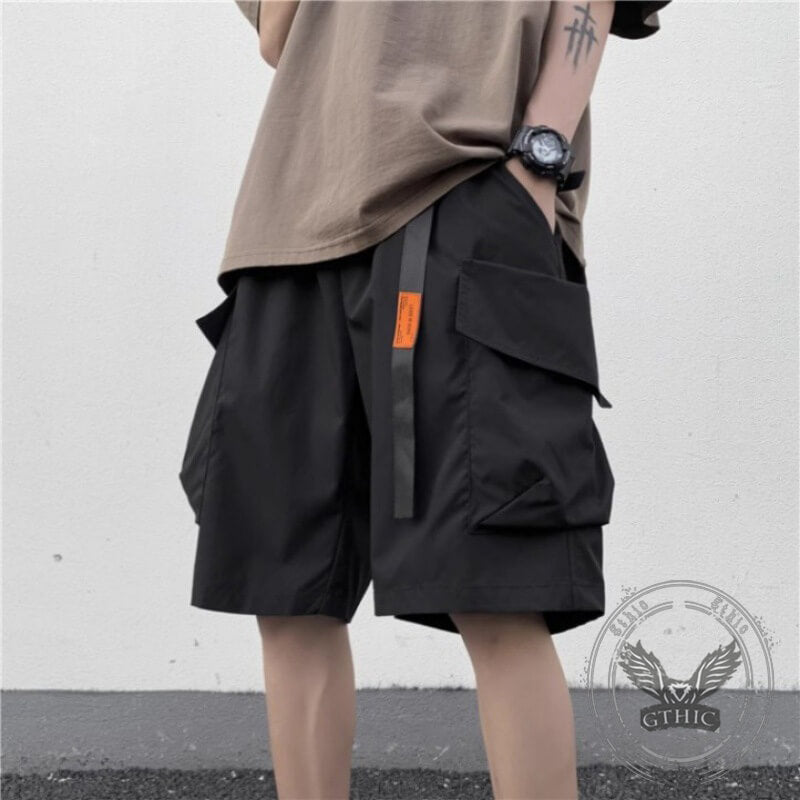 Casual Thin Breathable Multi-Pocket Cargo Shorts | Gthic.com
