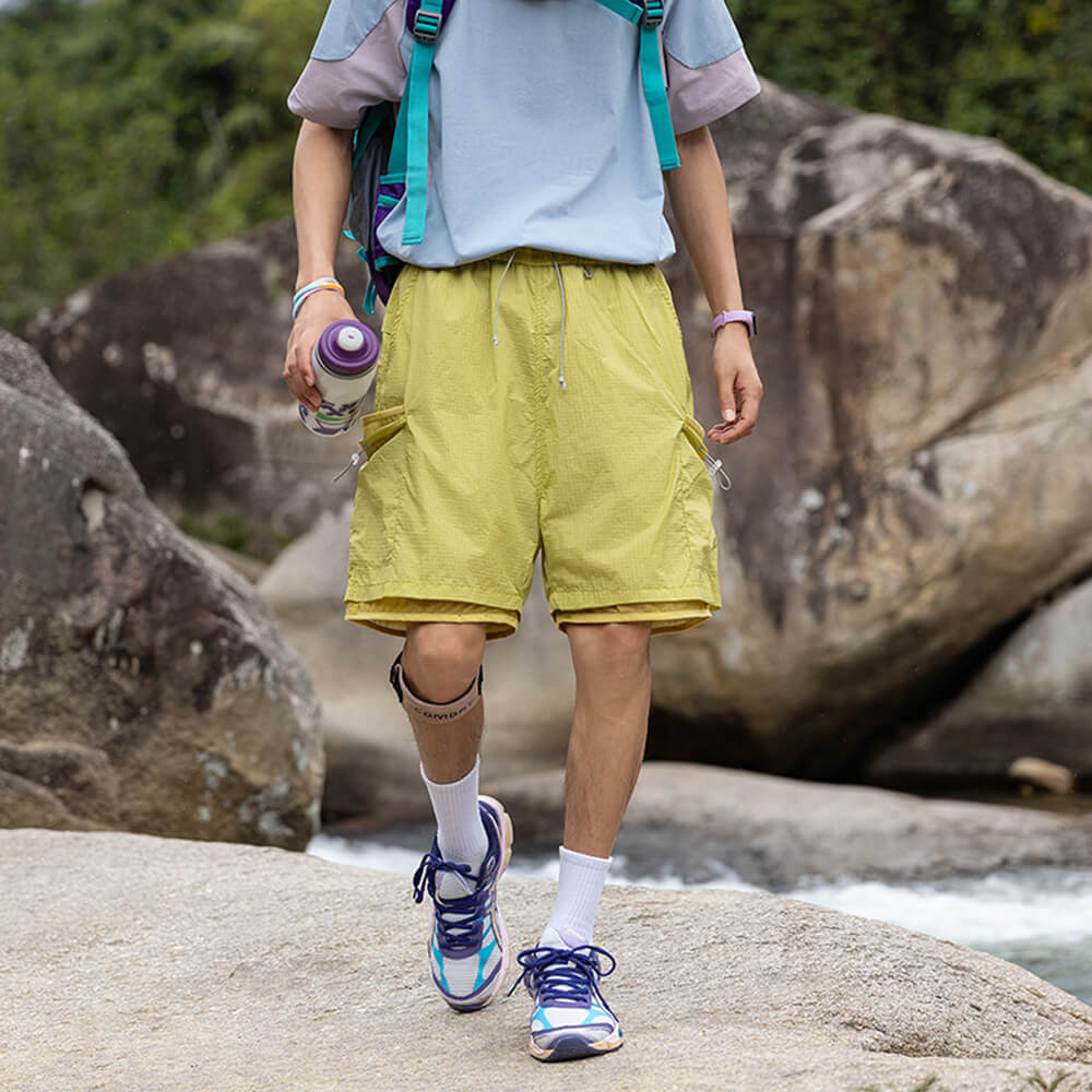 Casual Waterproof Loose-Fit Outdoor Sports Shorts | Gthic.com
