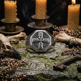 Celtic Cross Eternity Knot Stainless Steel Viking Ring
