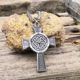Celtic Cross Knot Stainless Steel Viking Pendant | Gthic.com