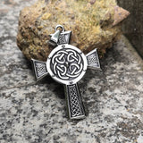 Celtic Cross Knot Stainless Steel Viking Pendant | Gthic.com