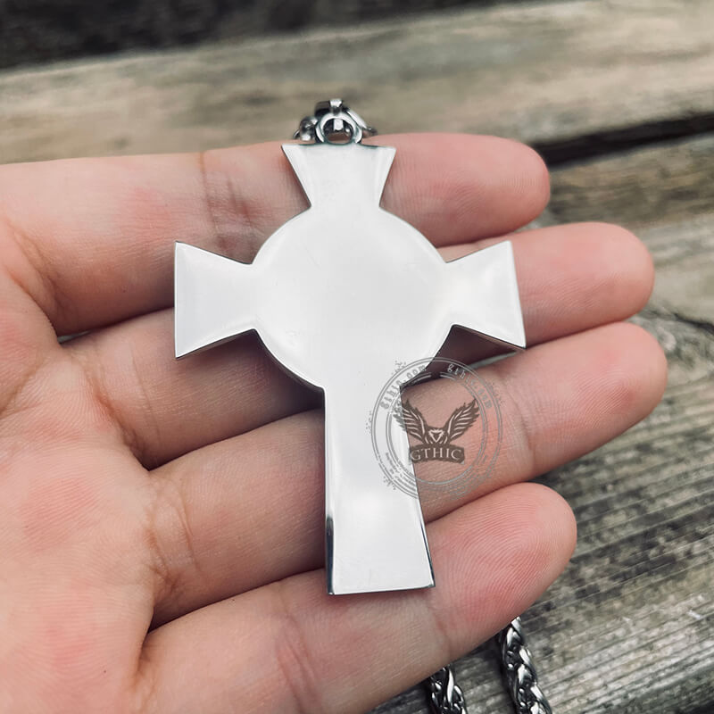 Celtic Cross Knot Stainless Steel Viking Pendant | Gthic.com