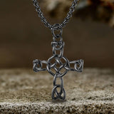 Celtic Cross Stainless Steel Viking Pendant | Gthic.com