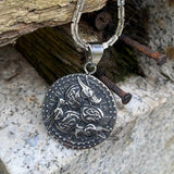 Celtic Dragon Runes Stainless Steel Viking Pendant | Gthic.com