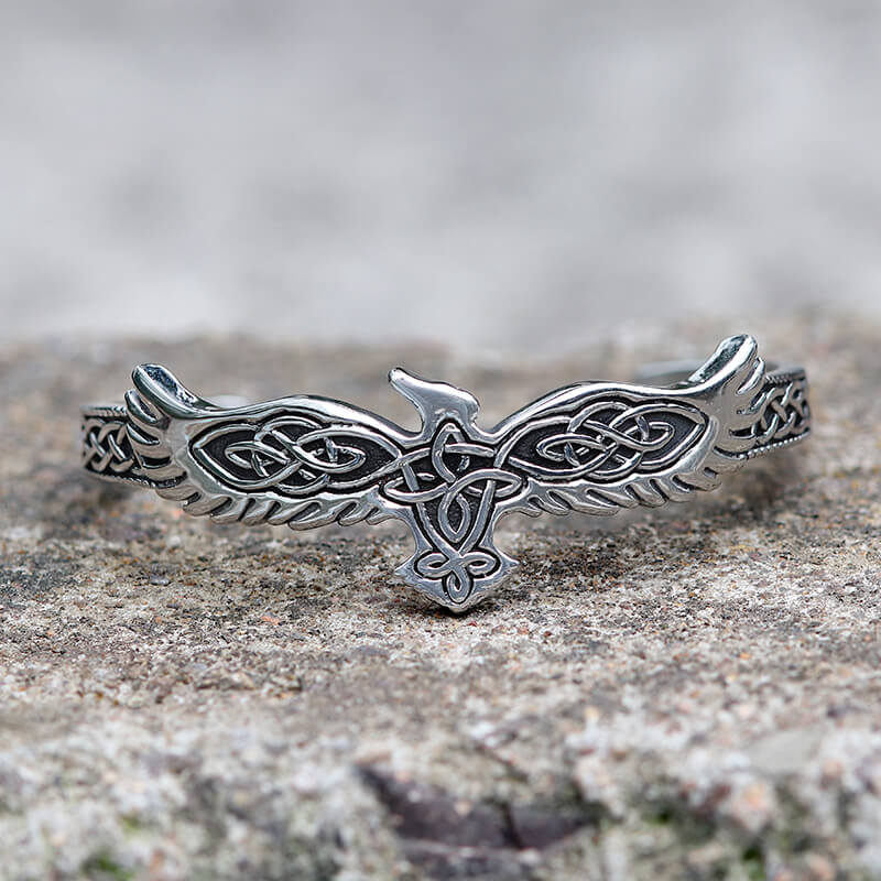 Celtic Eagle Stainless Steel Viking Bracelet | Gthic.com
