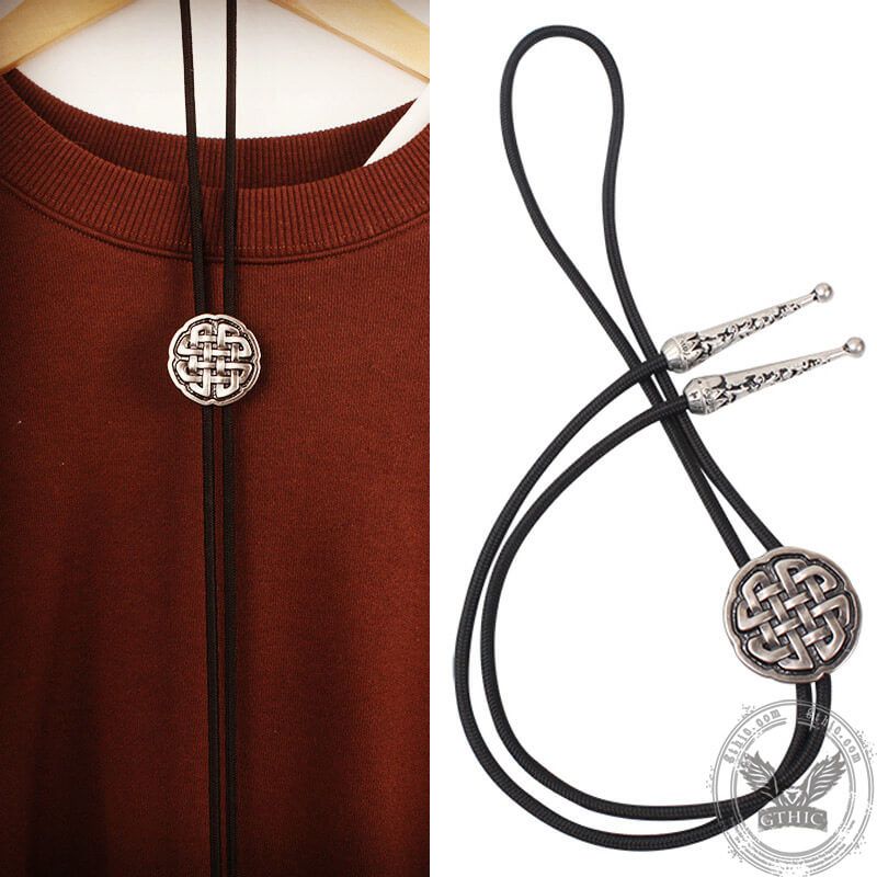 Celtic Knot Alloy Viking Bolo Tie | Gthic.com