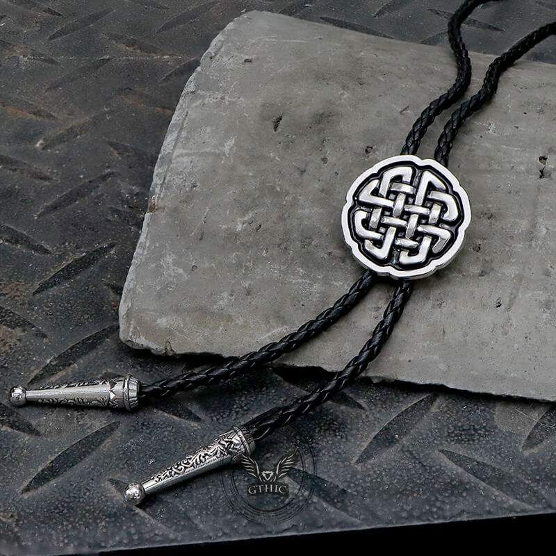 Celtic Knot Alloy Viking Bolo Tie | Gthic.com