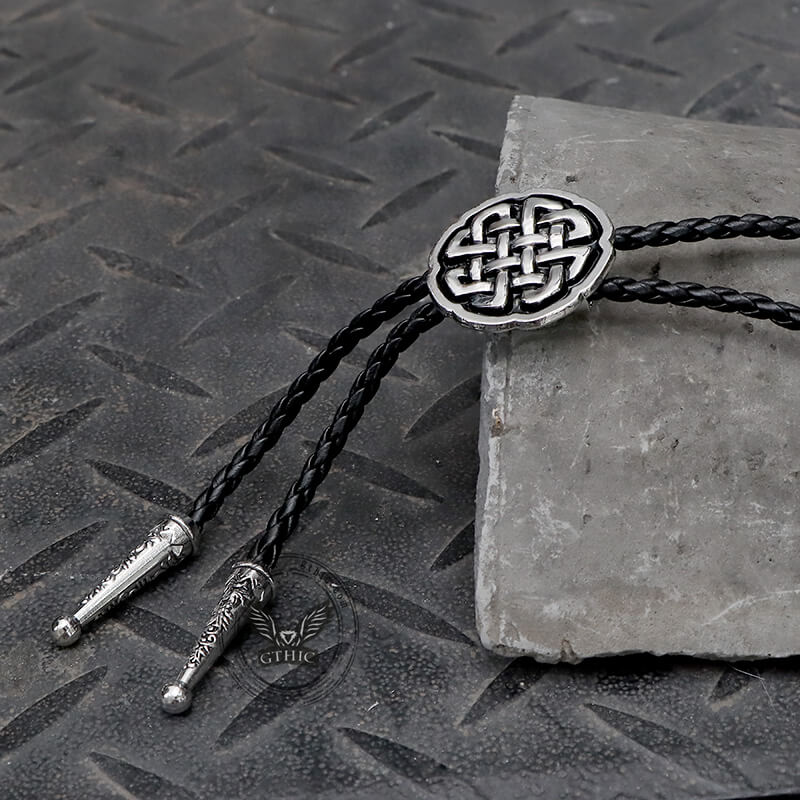 Celtic Knot Alloy Viking Bolo Tie | Gthic.com