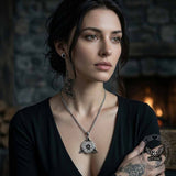 Celtic Knot Dragon Runes Stainless Steel Spinner Pendant | Gthic.com