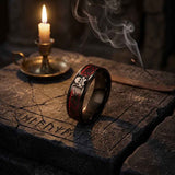 Celtic Knot Skull Stainless Steel Biker Band Ring | Gthic.com