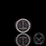 Celtic Knot Thor's Hammer Rune Sterling Silver Ring 02 | Gthic.com