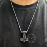 Celtic Knot Thor’s Hammer Stainless Steel Pendant