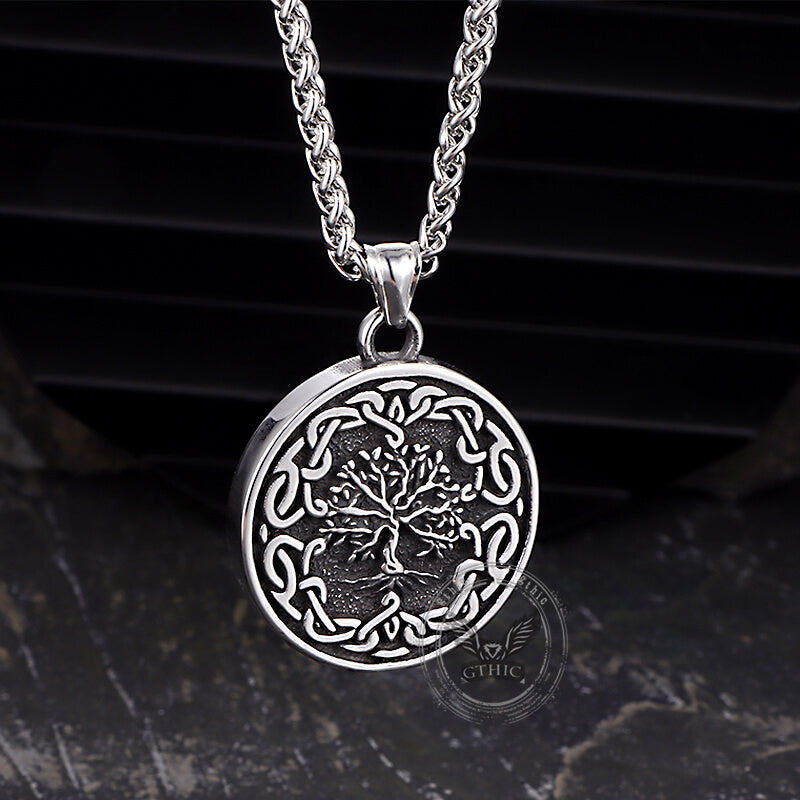 Celtic Knot Tree of Life Stainless Steel Pendant