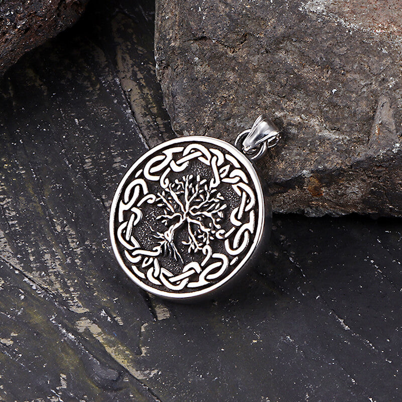 Celtic Knot Tree of Life Stainless Steel Pendant