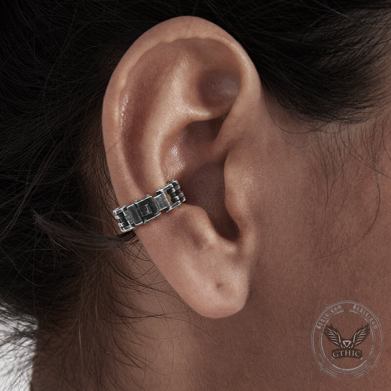 Chain Design Stainless Steel Ear Cuffs | Gthic.com