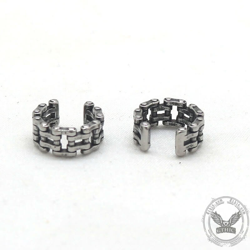 Chain Design Stainless Steel Ear Cuffs | Gthic.com