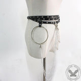 Chain Tassels PU Leather Punk Belt | Gthic.com