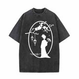 Chinese Beauty Plum Blossom Vintage Washed T-shirt