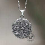 Chinese Dragon Amulet Stainless Steel Pendant | Gthic.com