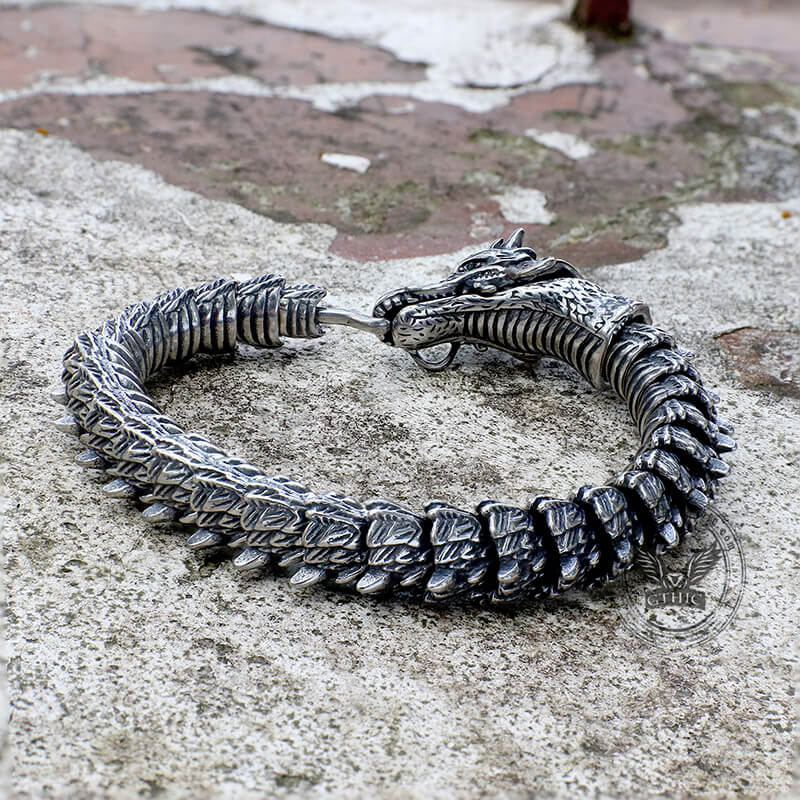 Chinese Dragon Stainless Steel Animal Bracelet