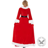 Christmas Two-Tone Hooded Long Dress Suit | Gthic.com