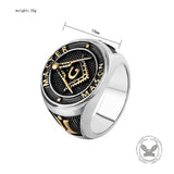 Classic Masonic AG Stainless Steel Religious Ring