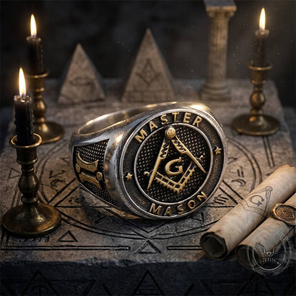 Classic Masonic AG Stainless Steel Religious Ring