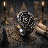 Classic Masonic AG Stainless Steel Religious Ring | Gthic.com