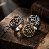 Classic Masonic AG Stainless Steel Religious Ring | Gthic.com