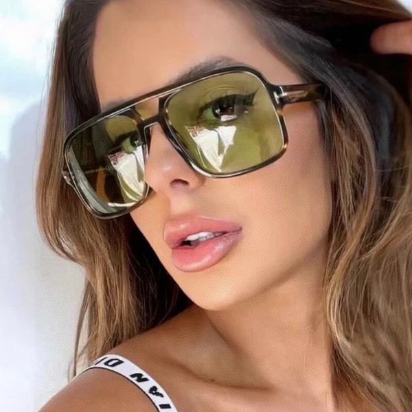Classic T-Shaped Retro Large Frame AC Sunglasses | Gthic.com
