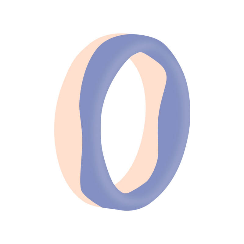Classic Two-Tone Silicone Ring