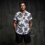 Coconut Tree Casual Vacation Shirt and Shorts Set | Gthic.com