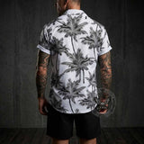 Coconut Tree Casual Vacation Shirt and Shorts Set | Gthic.com