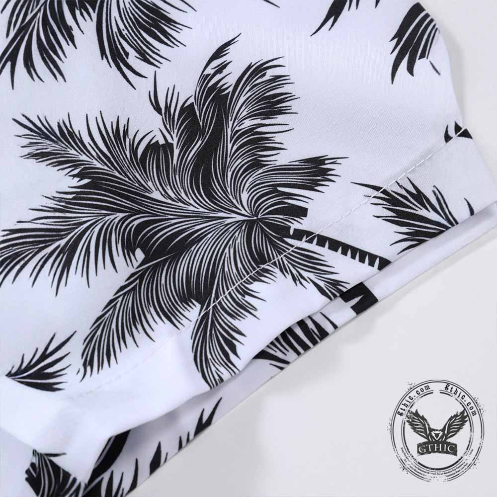 Coconut Tree Casual Vacation Shirt and Shorts Set