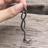 Coiled Snake Stainless Steel Animal Earrings | Gthic.com