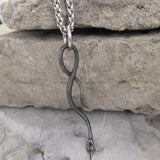 Coiled Snake Stainless Steel Animal Pendant | Gthic.com